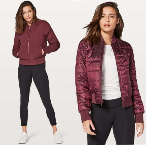 Lululemon Non-Stop Bomber Jacket Quilted
Reversible in Marvel - Women’s Size 6 - Picture 3 of 14